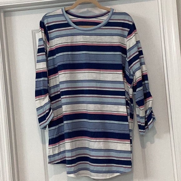 NWOT Lane Bryant Set, 22/24, Denim Shorts & 3/4 Length Sleeve Shirt - Picture 2 of 7